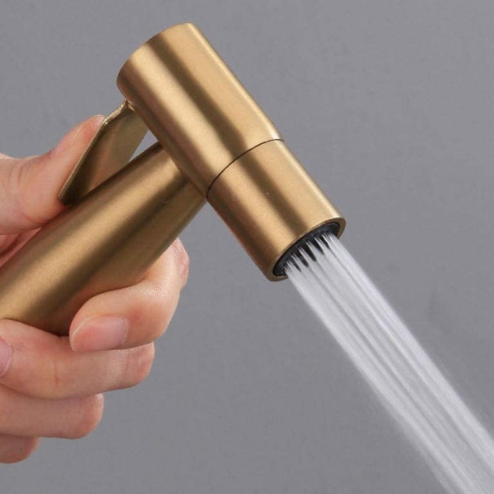 Gold Handheld Bidet Kit